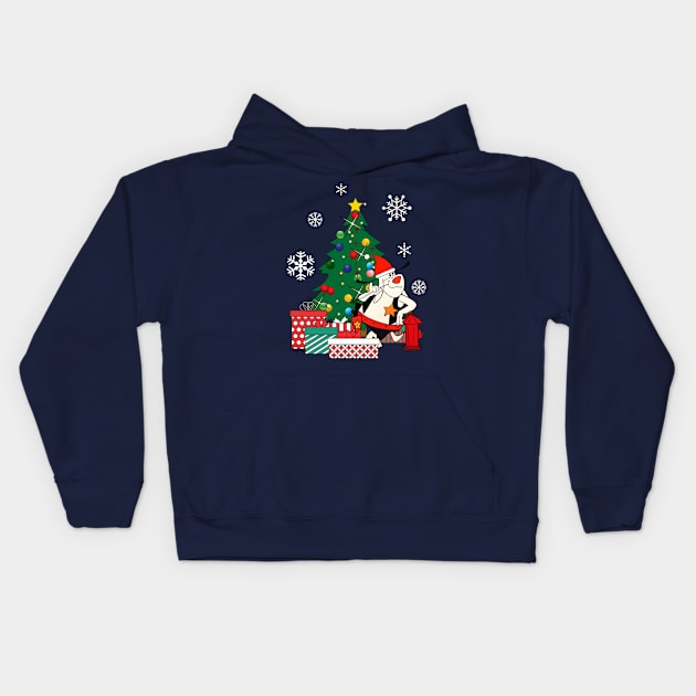 Deputy Dawg Around The Christmas Tree Kids Hoodie by Nova5